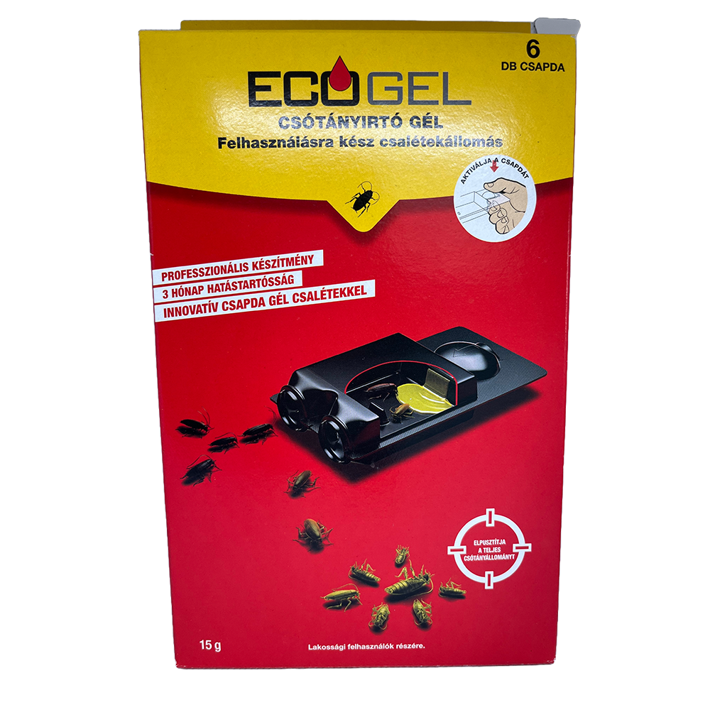 ECOGEL Csótányirtó gél 6x2,5g