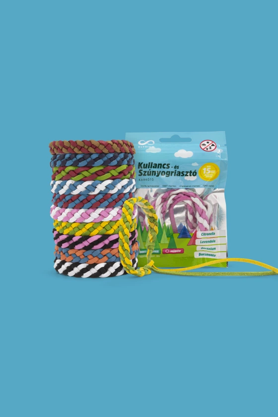 Elysium kullancs- és szúnyogriasztó műbőr karkötő - Image 2