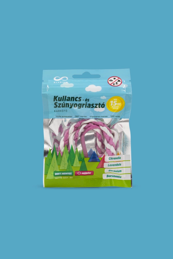 Elysium kullancs- és szúnyogriasztó műbőr karkötő