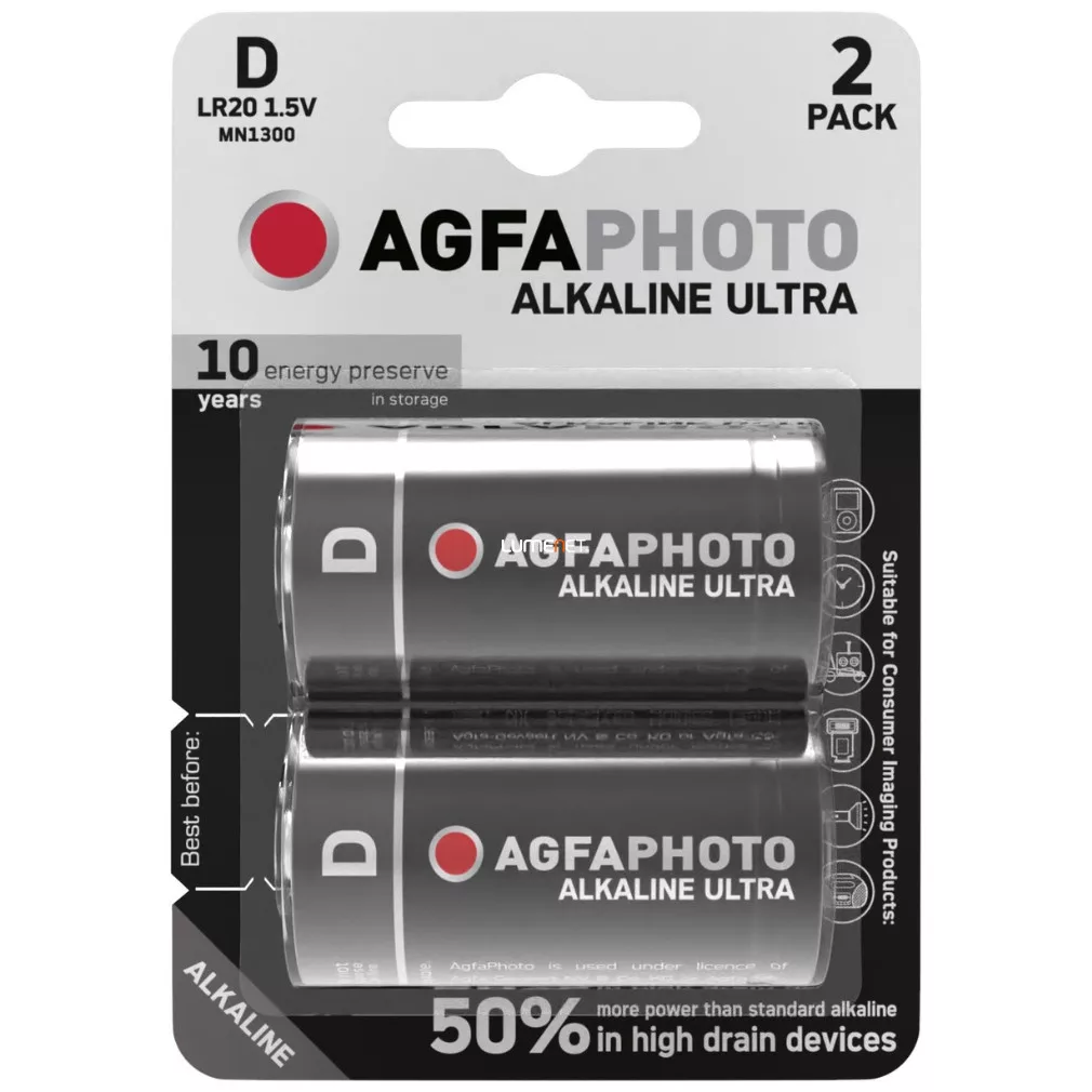 AGFA PHOTO Ultra Alkaline Góliát Elem D